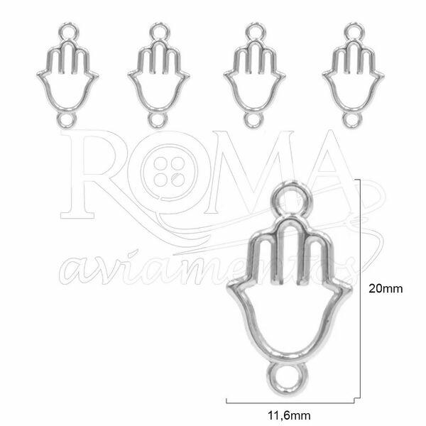 PINGENTE MAO INDIANA NIQUEL 074711